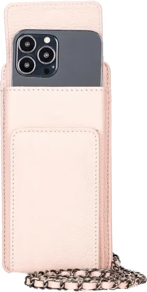 Genuine Leather Cross-Body Bags For Women, Cross-Body Purse Cell Phone Wallet Purses Case With Detachable Strap, Shoulder Bag