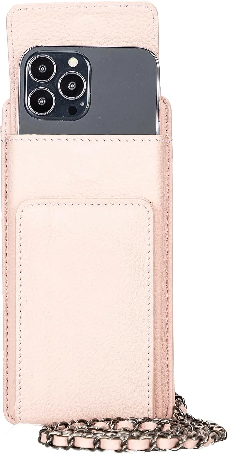 Genuine Leather Cross-Body Bags For Women, Cross-Body Purse Cell Phone Wallet Purses Case With Detachable Strap, Shoulder Bag