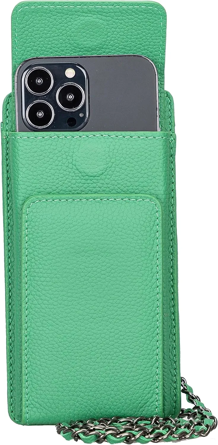 Genuine Leather Cross-Body Bags For Women, Cross-Body Purse Cell Phone Wallet Purses Case With Detachable Strap, Shoulder Bag
