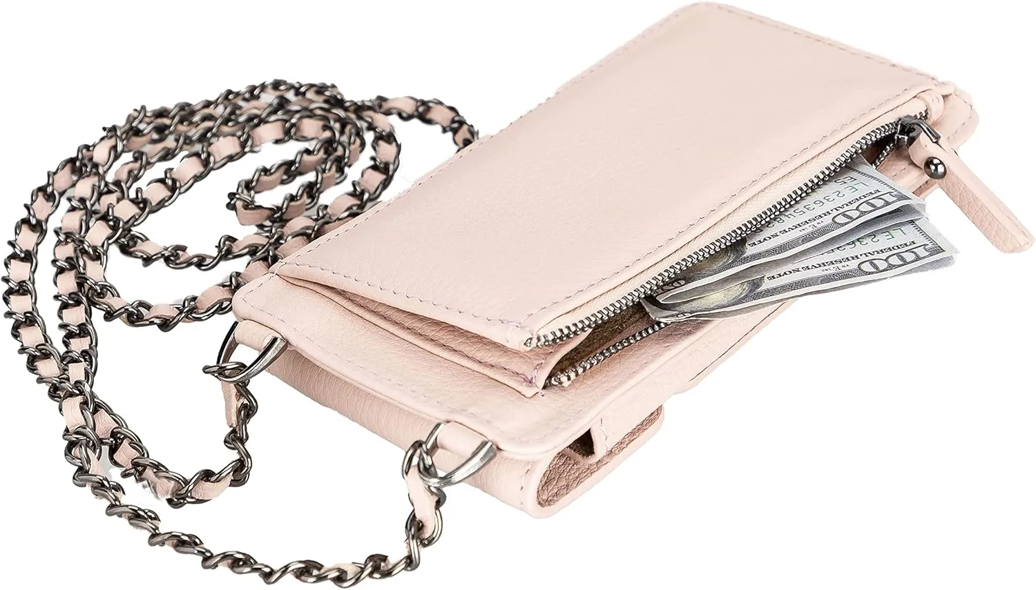 Genuine Leather Cross-Body Bags For Women, Cross-Body Purse Cell Phone Wallet Purses Case With Detachable Strap, Shoulder Bag