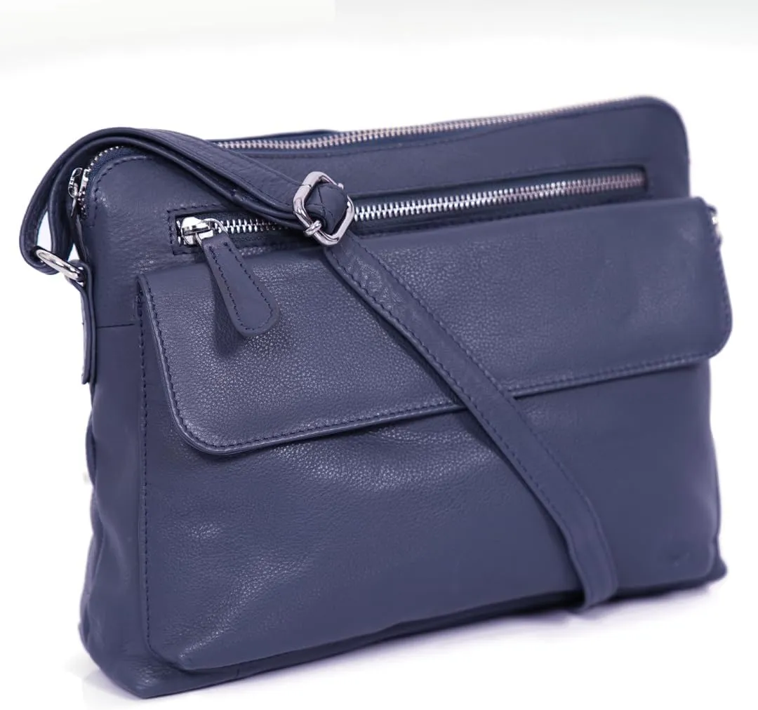 Genuine Leather Crossbody Bag for Women – Medium Size Leathure Purse, Stylish and Durable Handbags for Women