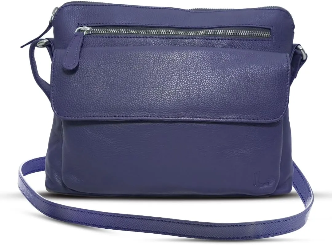 Genuine Leather Crossbody Bag for Women – Medium Size Leathure Purse, Stylish and Durable Handbags for Women