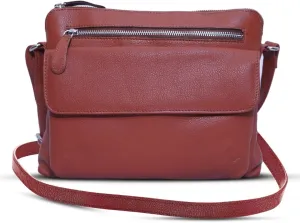 Genuine Leather Crossbody Bag for Women – Medium Size Leathure Purse, Stylish and Durable Handbags for Women