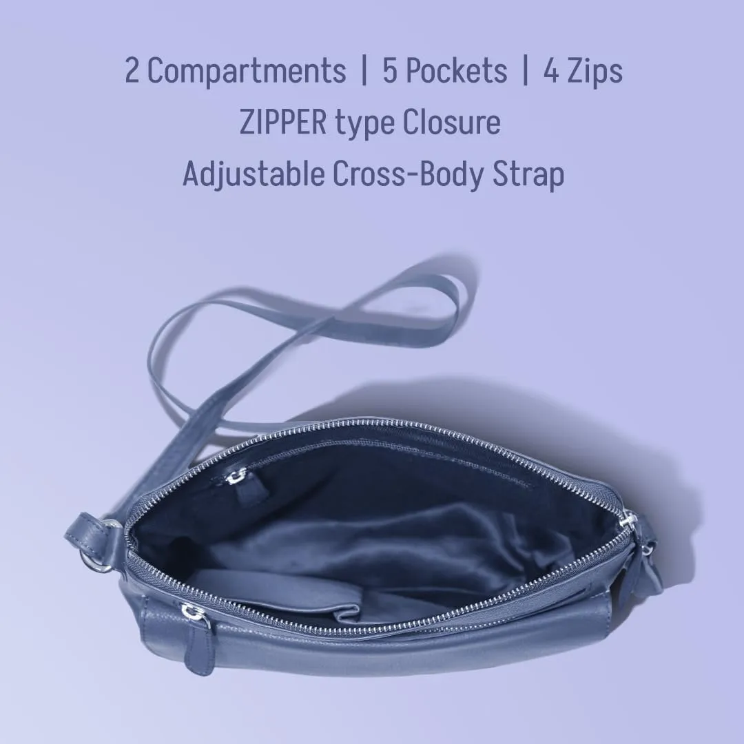 Genuine Leather Crossbody Bag for Women – Medium Size Leathure Purse, Stylish and Durable Handbags for Women