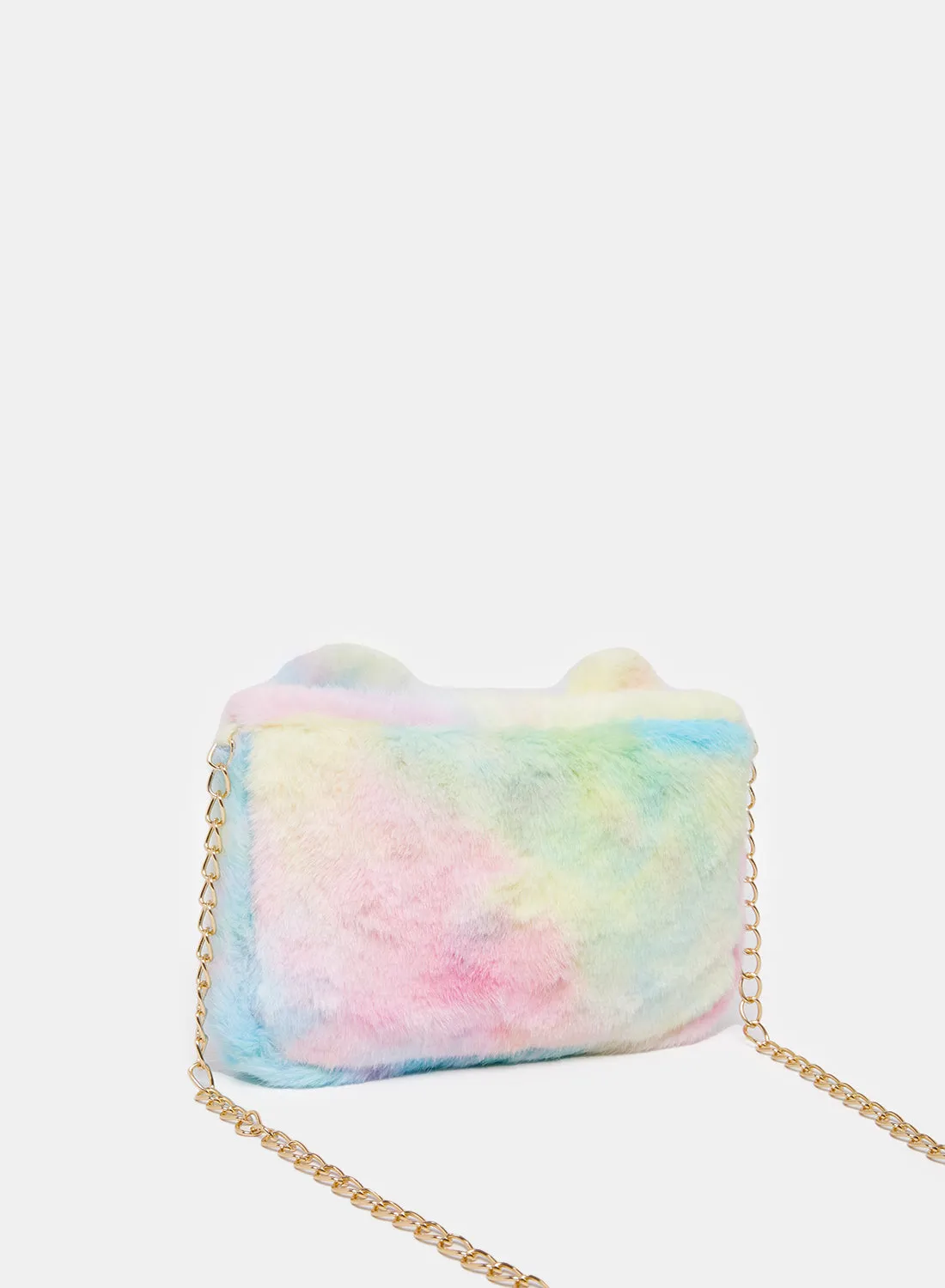 Girls Multicolour Faux Fur Cross Body Bag