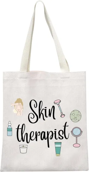 GJTIM Skin Therapist Gift Skin Care Technician Esthetician Zipper Pouch Therapist Appreciation Gift for Dermatologist