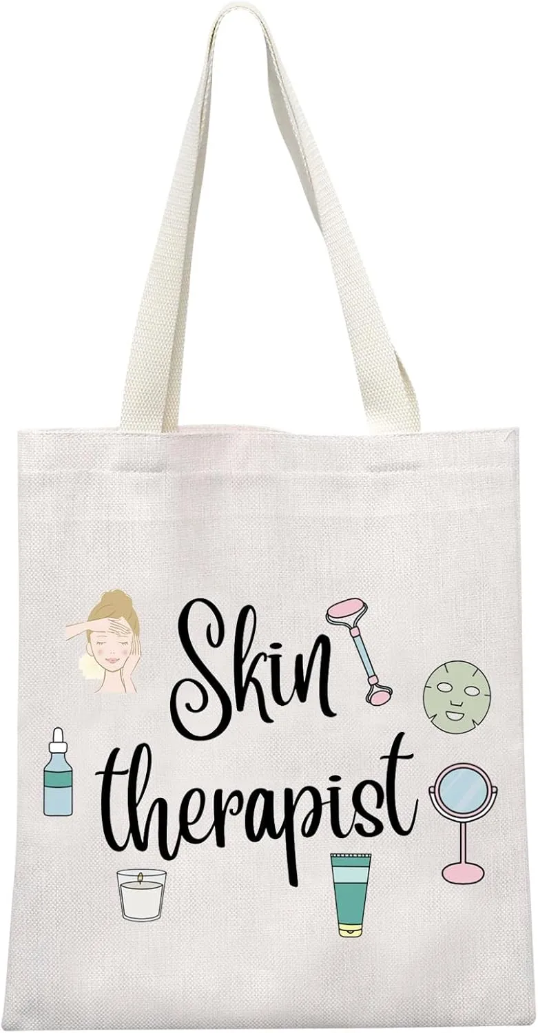 GJTIM Skin Therapist Gift Skin Care Technician Esthetician Zipper Pouch Therapist Appreciation Gift for Dermatologist