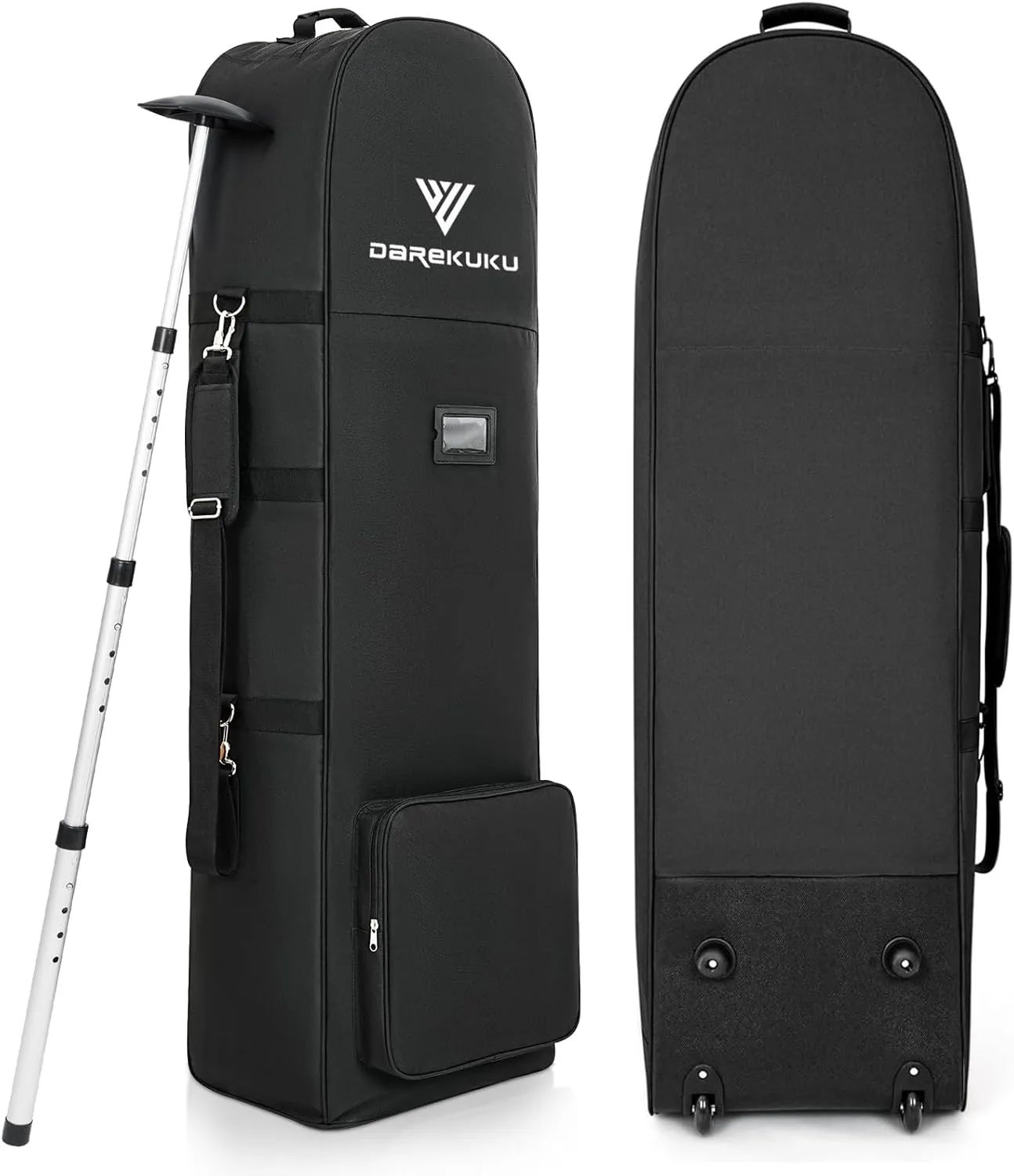 Golf Travel Bags for Airlines with Adjustable Support Rod and Detachable Shoulder Straps, Soft Foldable Golf Club Travel Covers, 900D Heavy Duty Oxford -Universal Size