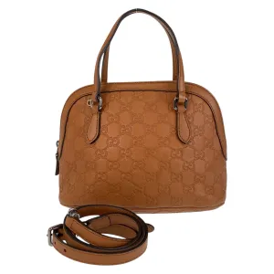 Guccissima 2way Handbag Leather Streamlined Functional Gucci