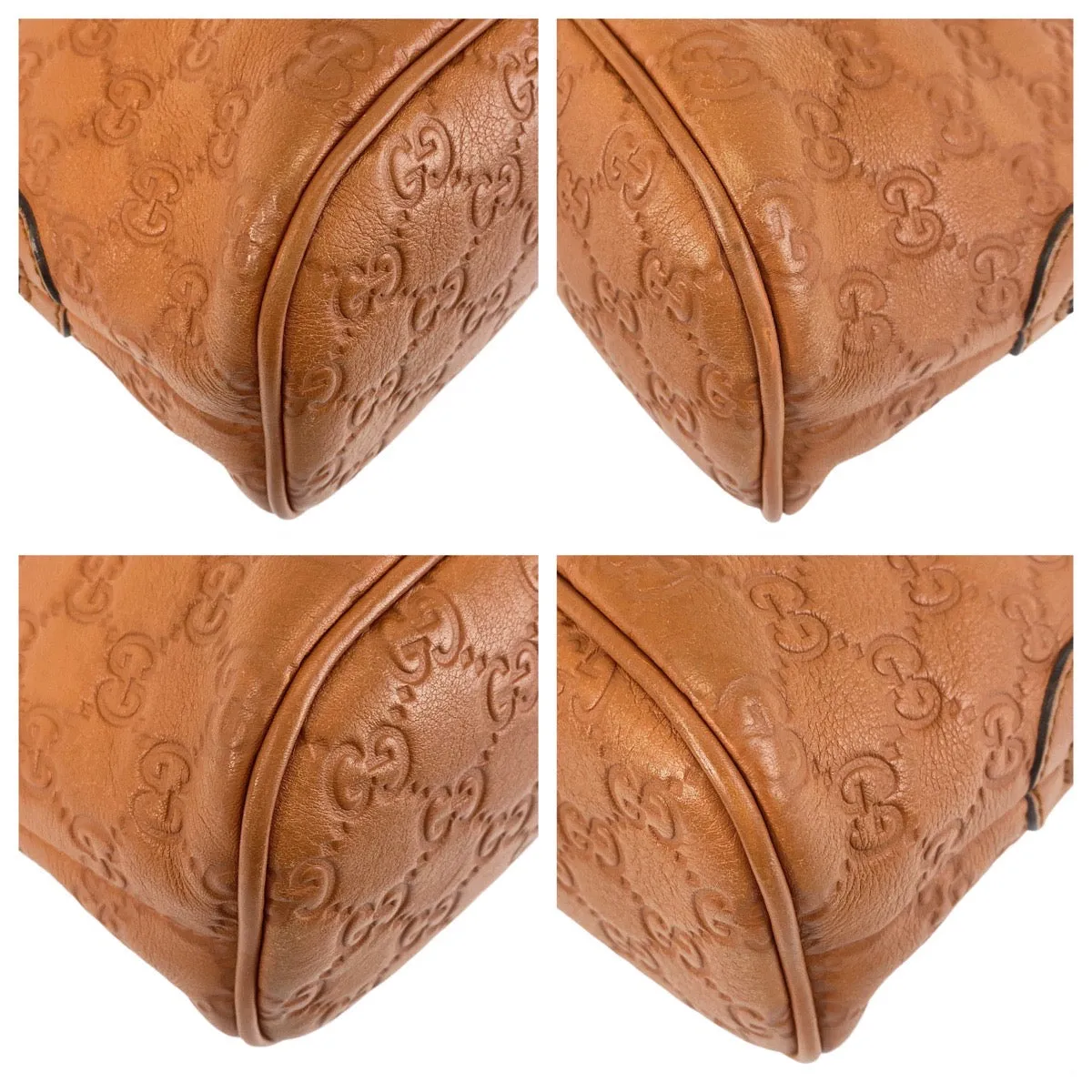 Guccissima 2way Handbag Leather Streamlined Functional Gucci