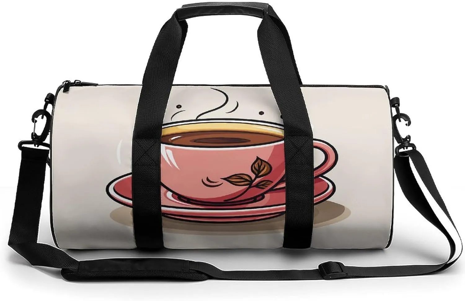 Gym Bag for Men Women A Cup of Coffee Duffel Bag Overnight Bag with Compartment Gym Sackpac