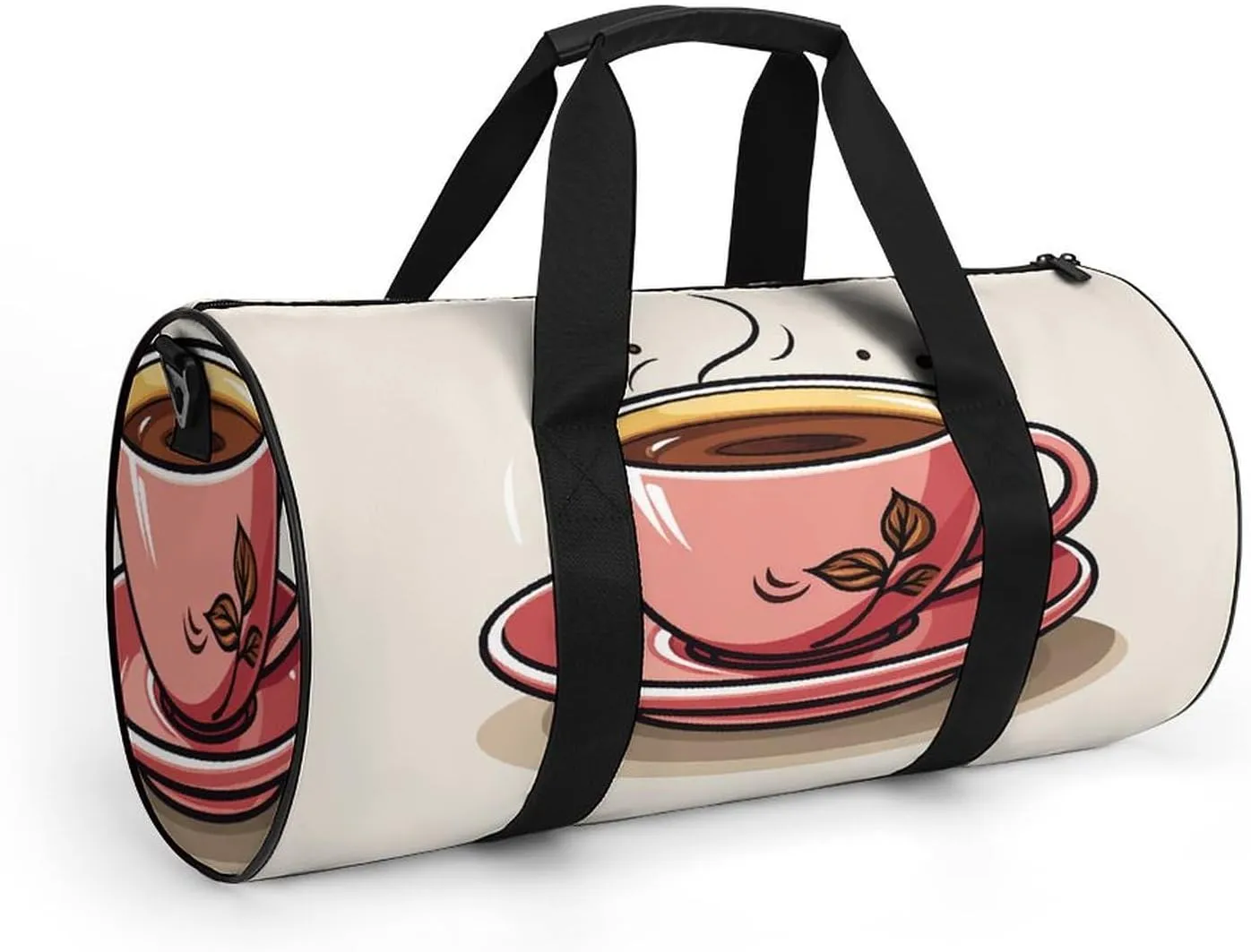 Gym Bag for Men Women A Cup of Coffee Duffel Bag Overnight Bag with Compartment Gym Sackpac