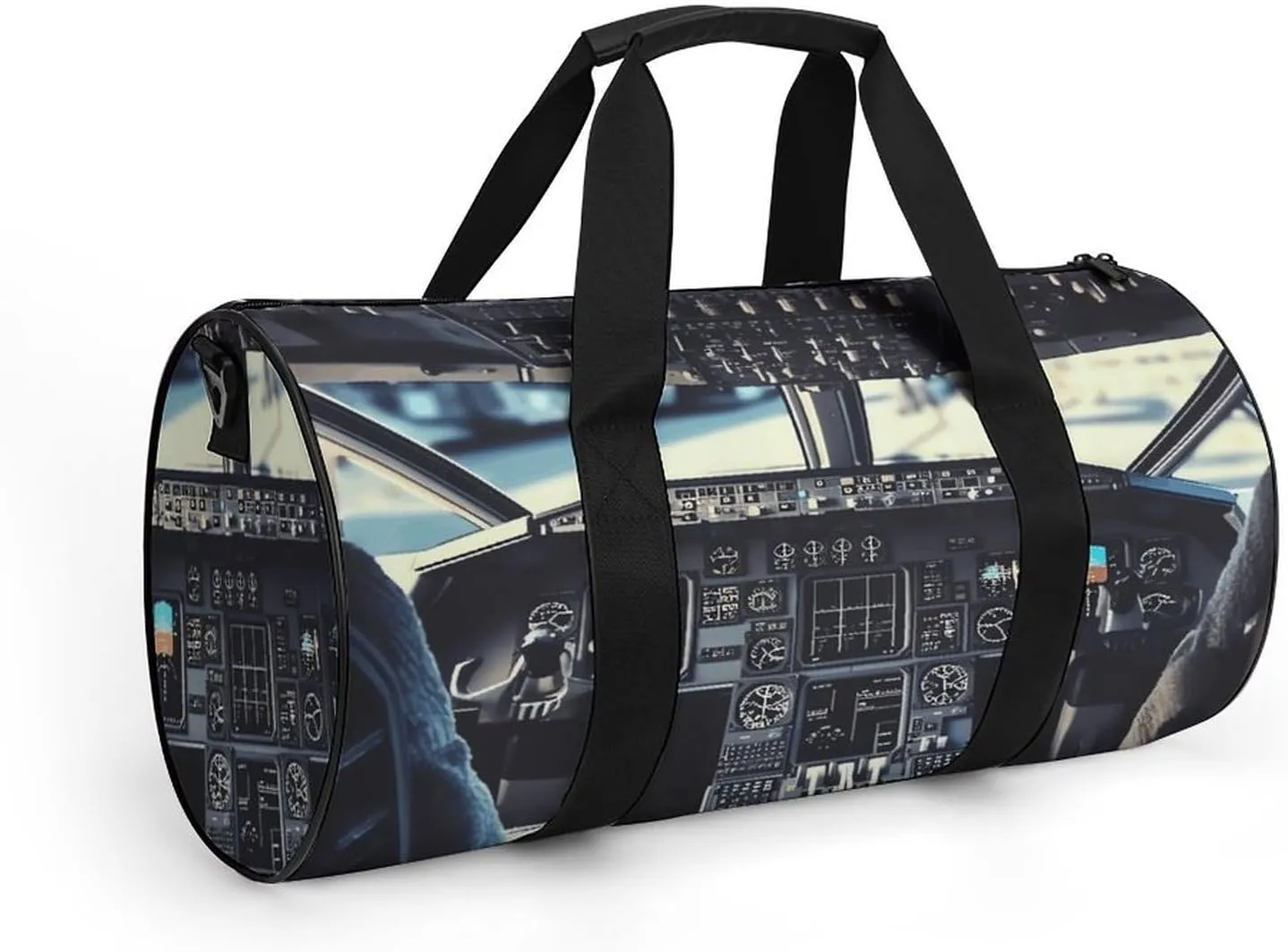 Gym Bag for Men Women Airplane Cockpit Duffel Bag Overnight Bag with Compartment Gym Sackpac