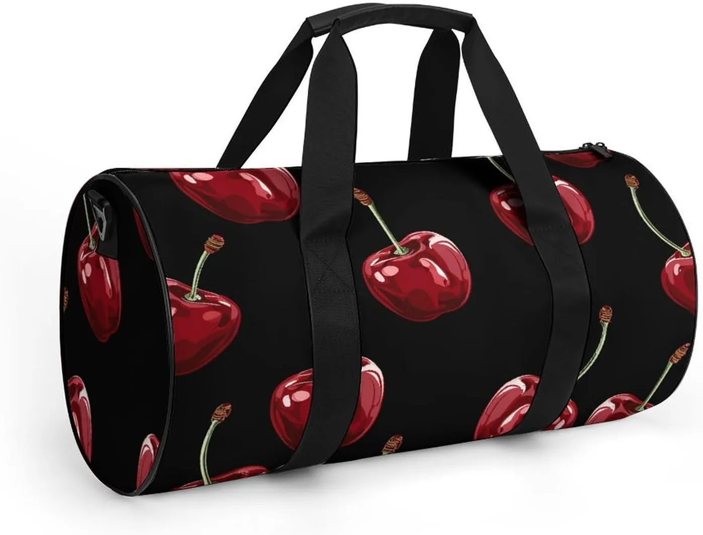 Gym Bag for Men Women Cherry Cartoon Pattern Duffel Bag Overnight Bag with Compartment Gym Sackpac
