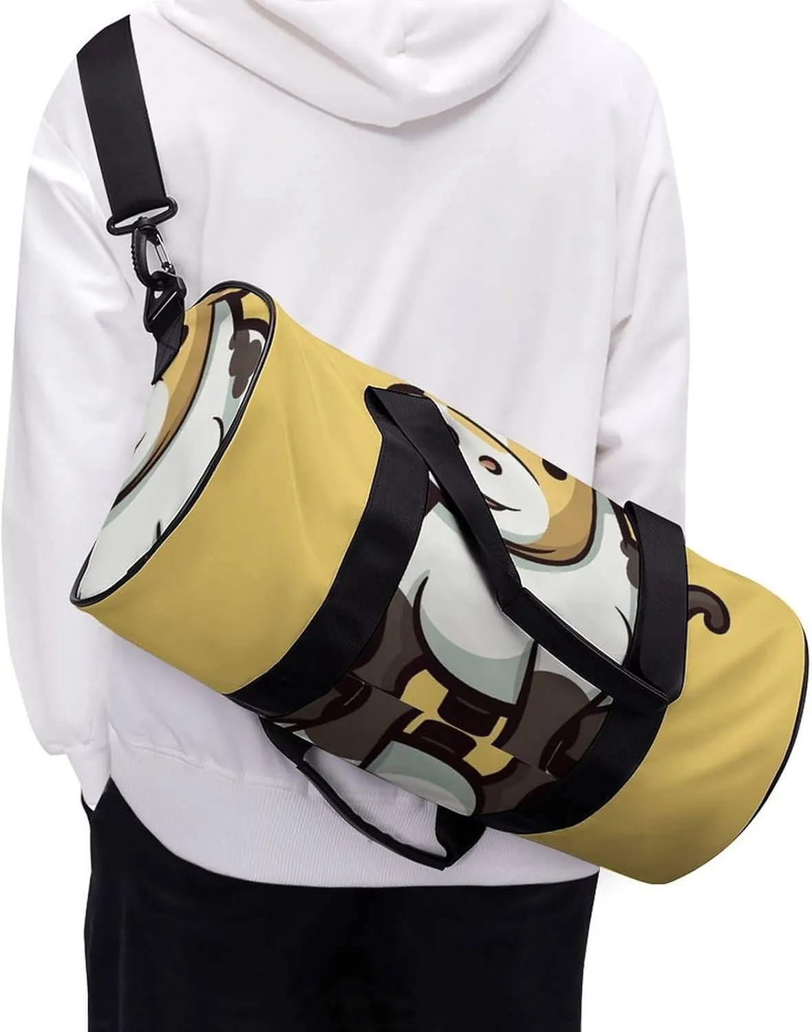 Gym Bag for Men Women Cute Calf Duffel Bag Overnight Bag with Compartment Gym Sackpac