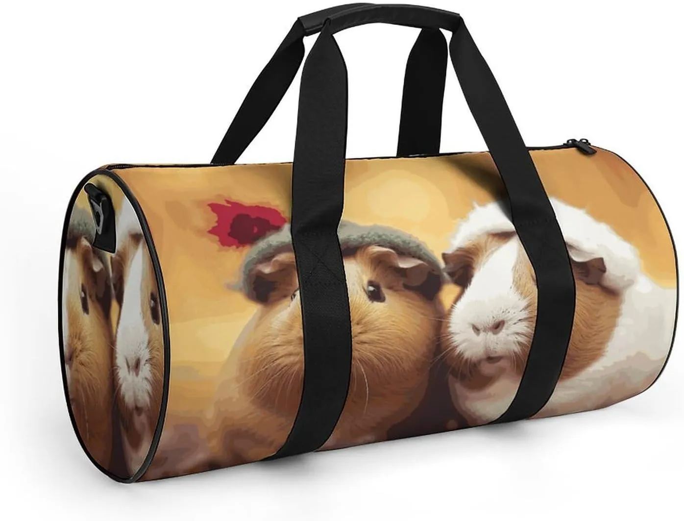 Gym Bag for Men Women Cute Guinea Pigs Duffel Bag Overnight Bag with Compartment Gym Sackpac