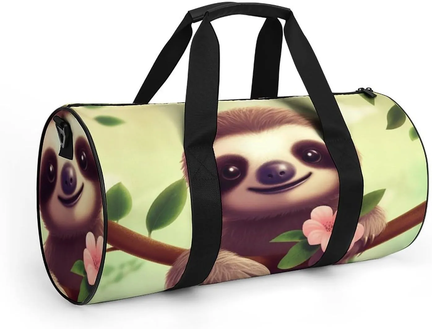 Gym Bag for Men Women Cute Sloth Duffel Bag Overnight Bag with Compartment Gym Sackpac