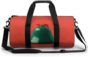 Gym Bag for Men Women Little Bell with Bow Duffel Bag Overnight Bag with Compartment Gym Sackpac
