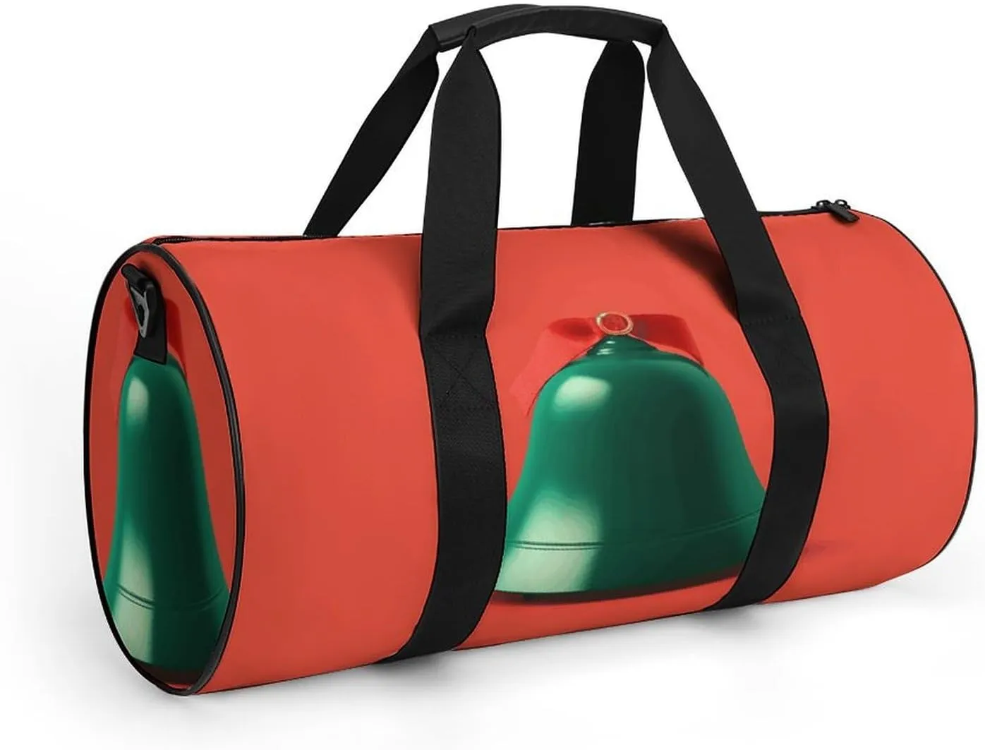 Gym Bag for Men Women Little Bell with Bow Duffel Bag Overnight Bag with Compartment Gym Sackpac