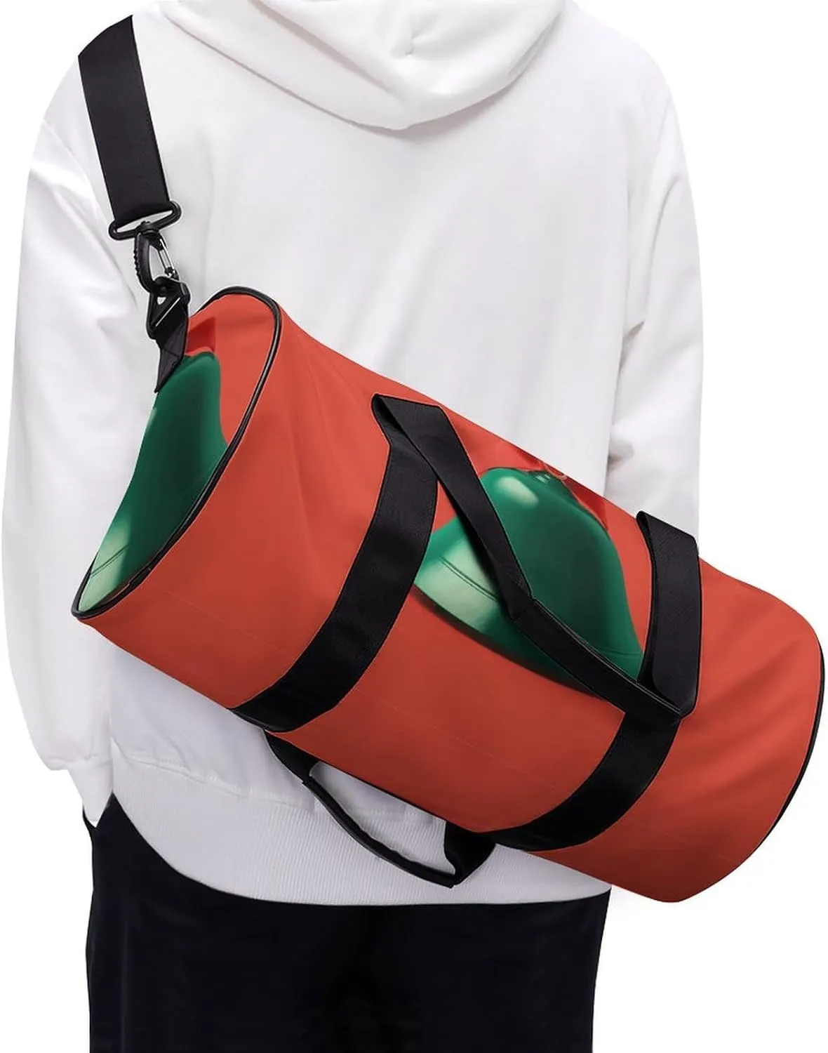 Gym Bag for Men Women Little Bell with Bow Duffel Bag Overnight Bag with Compartment Gym Sackpac