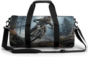 Gym Bag for Men Women Mountain Bike Tournament Duffel Bag Overnight Bag with Compartment Gym Sackpac