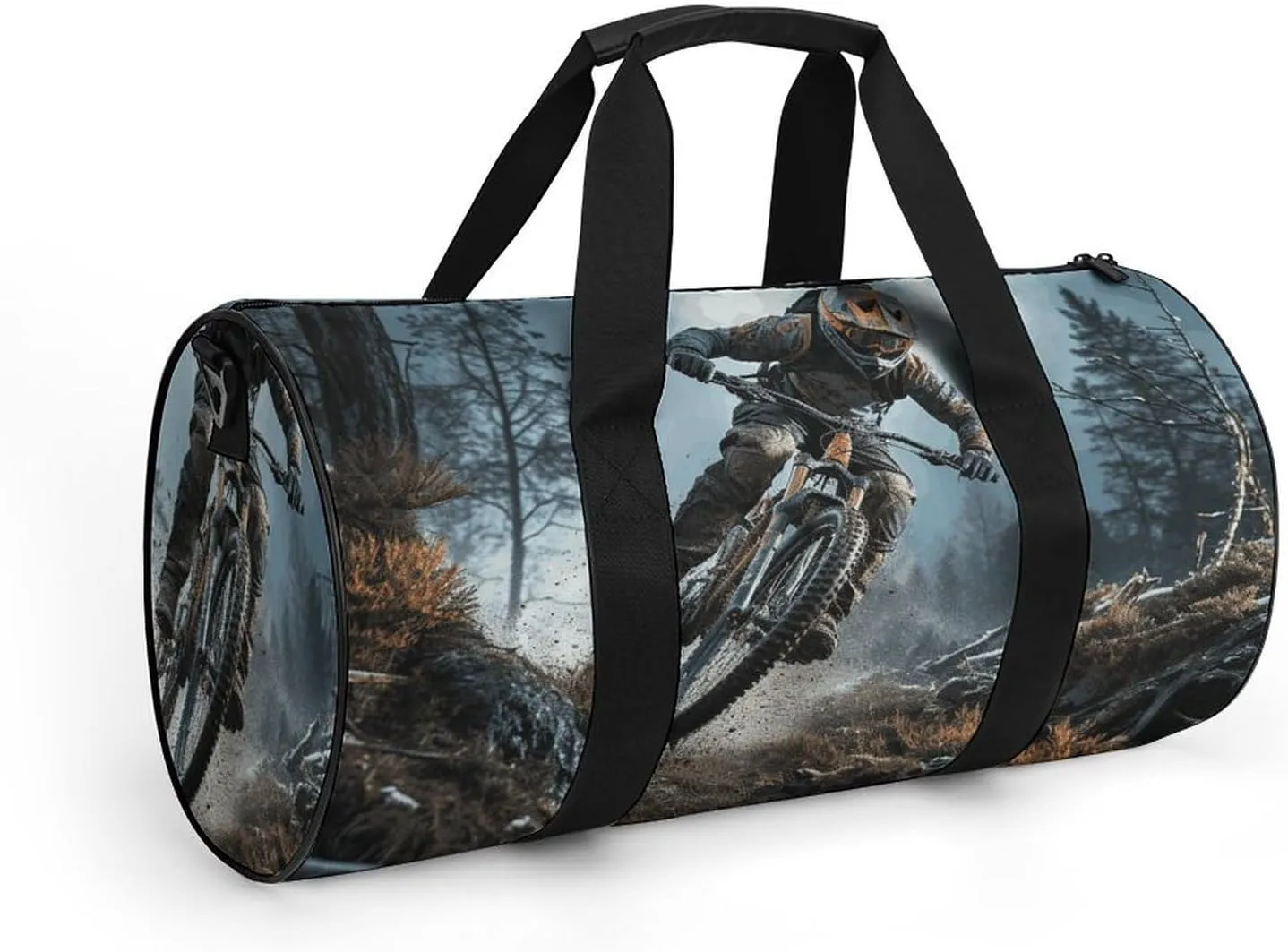 Gym Bag for Men Women Mountain Bike Tournament Duffel Bag Overnight Bag with Compartment Gym Sackpac