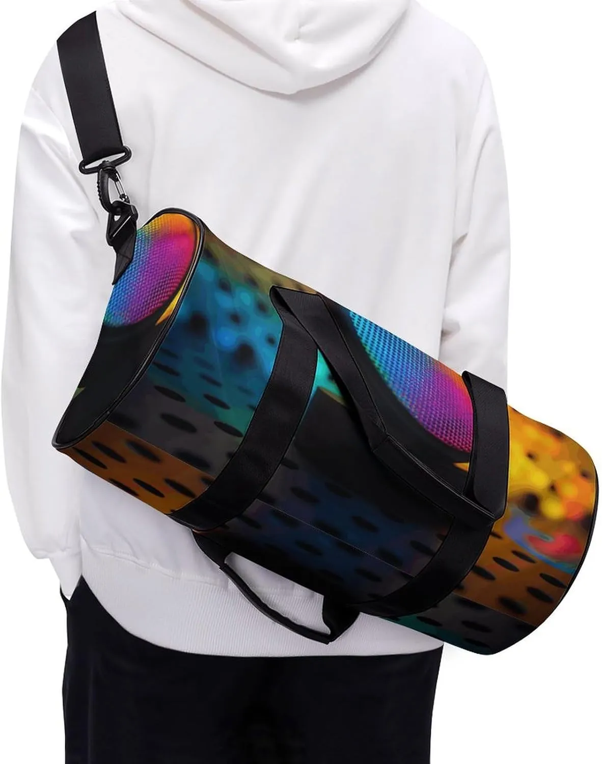 Gym Bag for Men Women Musical Instrument Speakers Duffel Bag Overnight Bag with Compartment Gym Sackpac