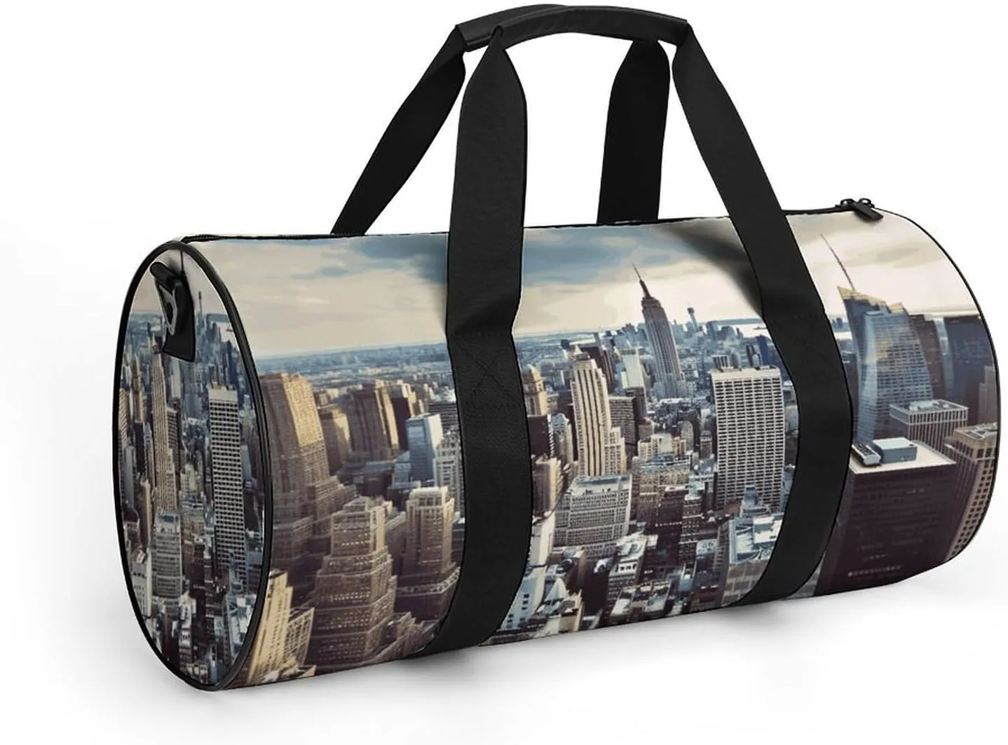 Gym Bag for Men Women New York Fashion City Duffel Bag Overnight Bag with Compartment Gym Sackpac