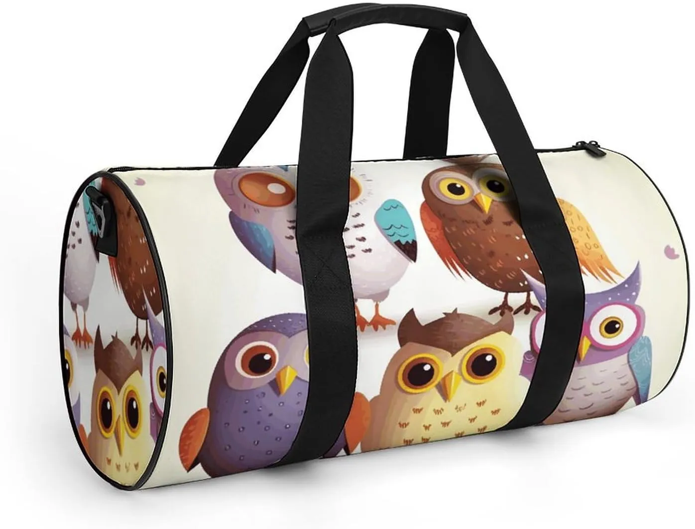 Gym Bag for Men Women Owls Birds Duffel Bag Overnight Bag with Compartment Gym Sackpac