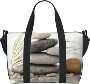 Gym Bag pierres naturelles Duffel Bag for Men Women Travel Overnight Bag with Shoe Compartment Workout Bags