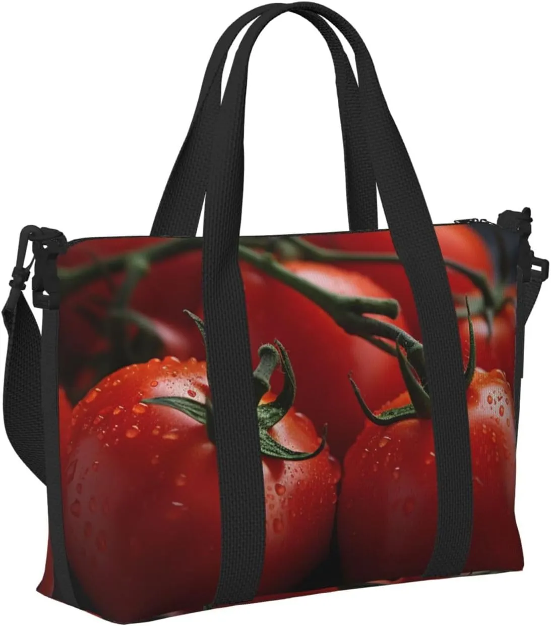 Gym Bag Tomatoes Duffel Bag for Men Women Travel Overnight Bag with Shoe Compartment Workout Bags