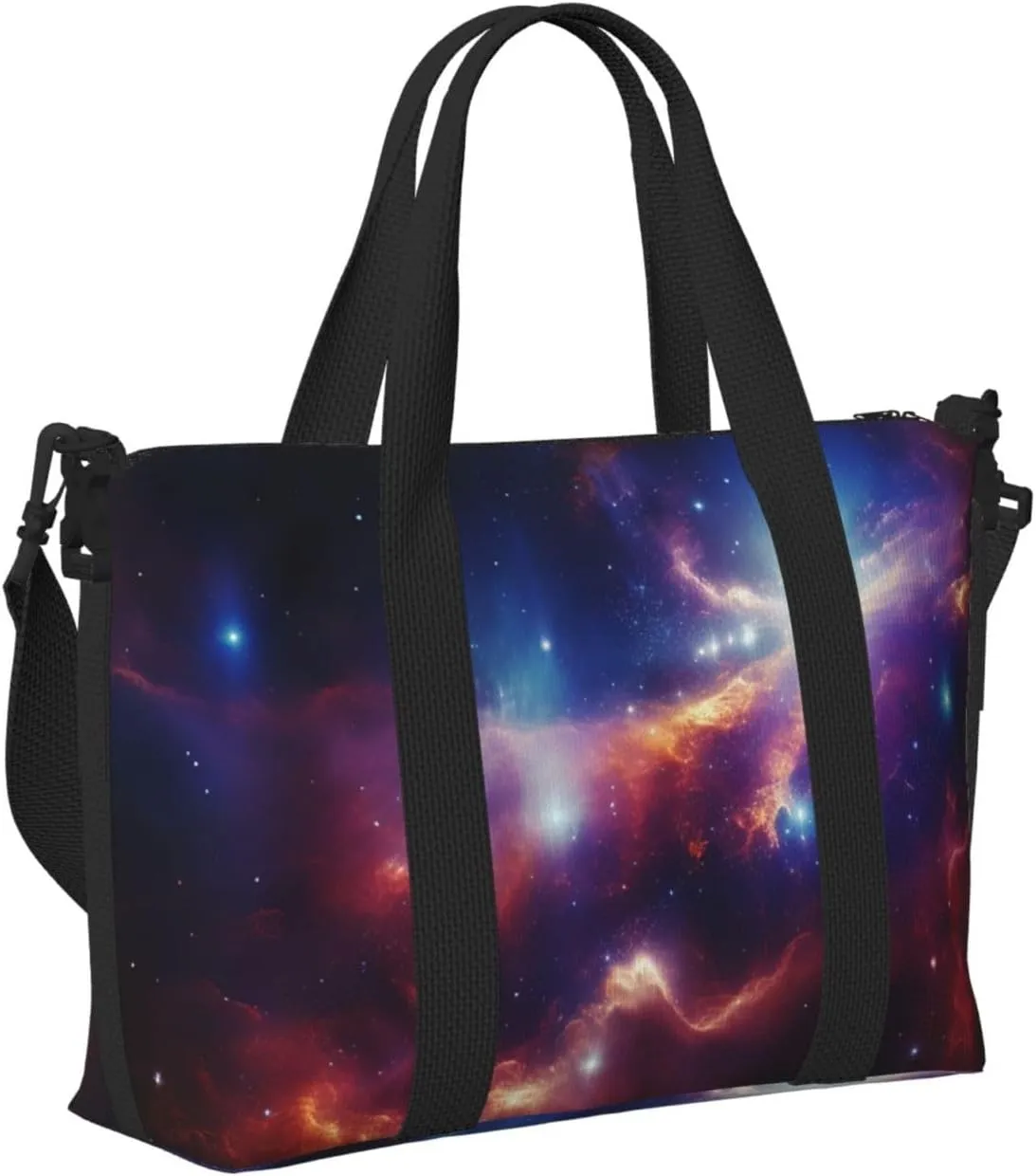 Gym Bag Universe Starry Stars Duffel Bag for Men Women Travel Overnight Bag with Shoe Compartment Workout Bags