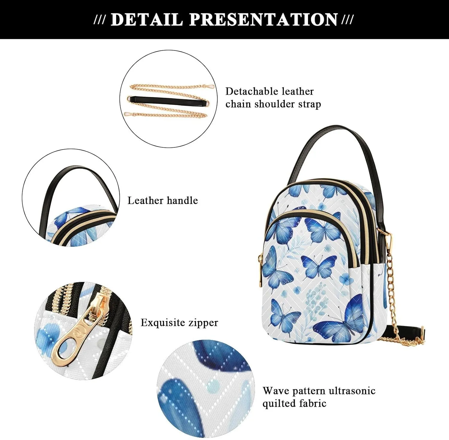 Handmade Christmas Art Women s Crossbody Handbags, Fashionable Crossbody Bags Small Crossbody Handbag for Women