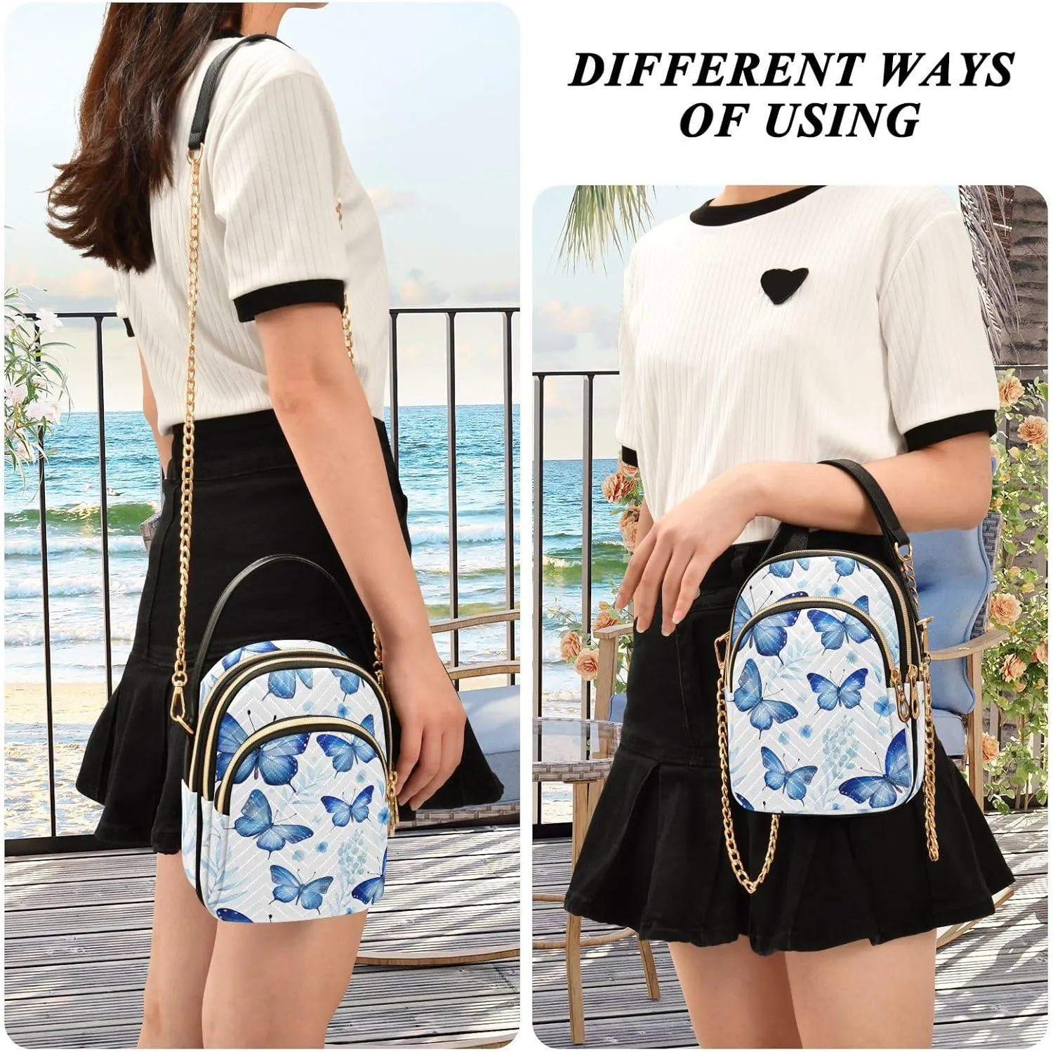 Handmade Christmas Art Women s Crossbody Handbags, Fashionable Crossbody Bags Small Crossbody Handbag for Women
