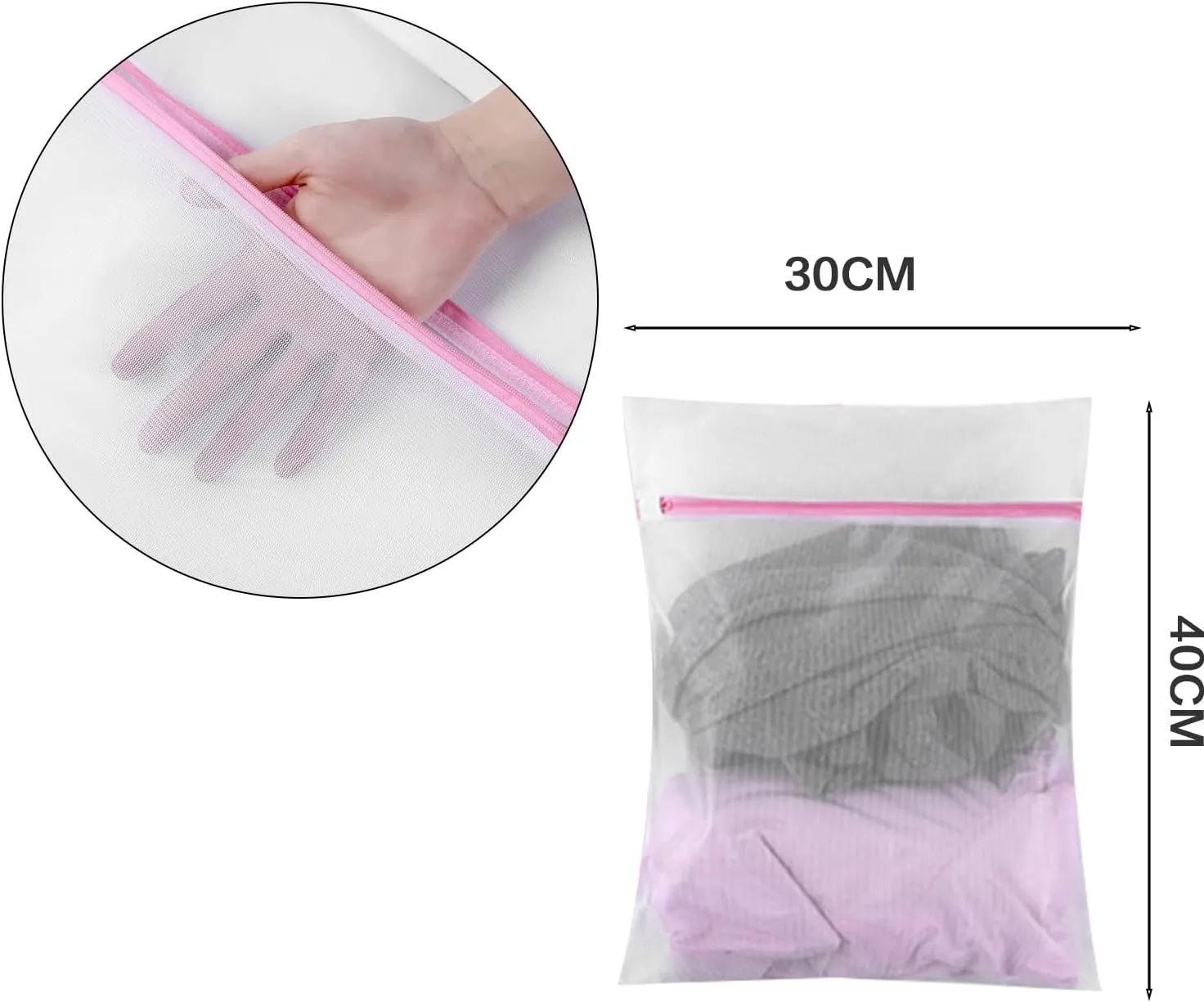 Hanging Garment Bag Hanging Clothes Bags (Set of 12) for Closet Storage Plastic Bag with Zipper for Suit Sweaters Travel Laundry Wardrobe Closet Garment Dust Cover Bags (Black, 24'' x 48'')