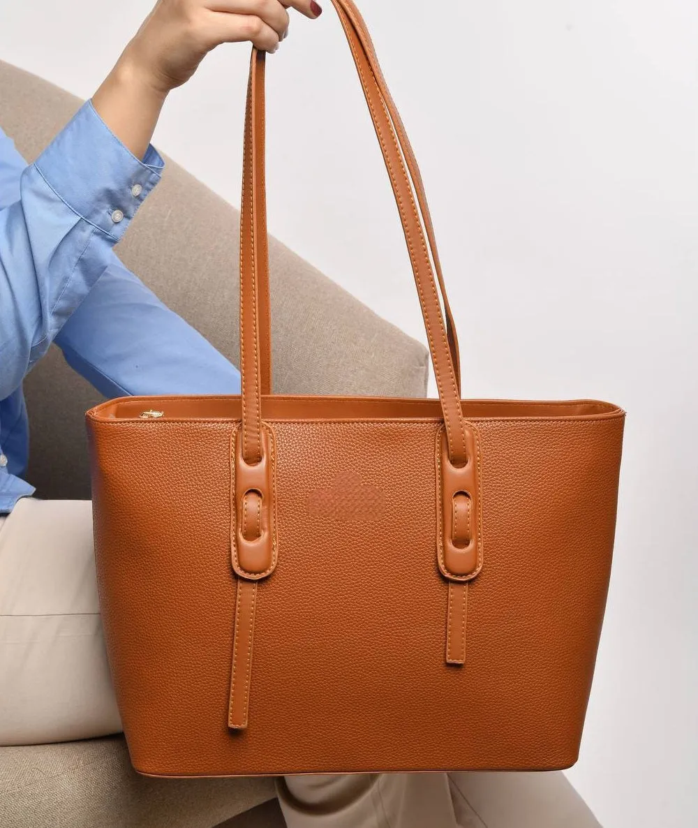 Havana rectangular bag with a simple