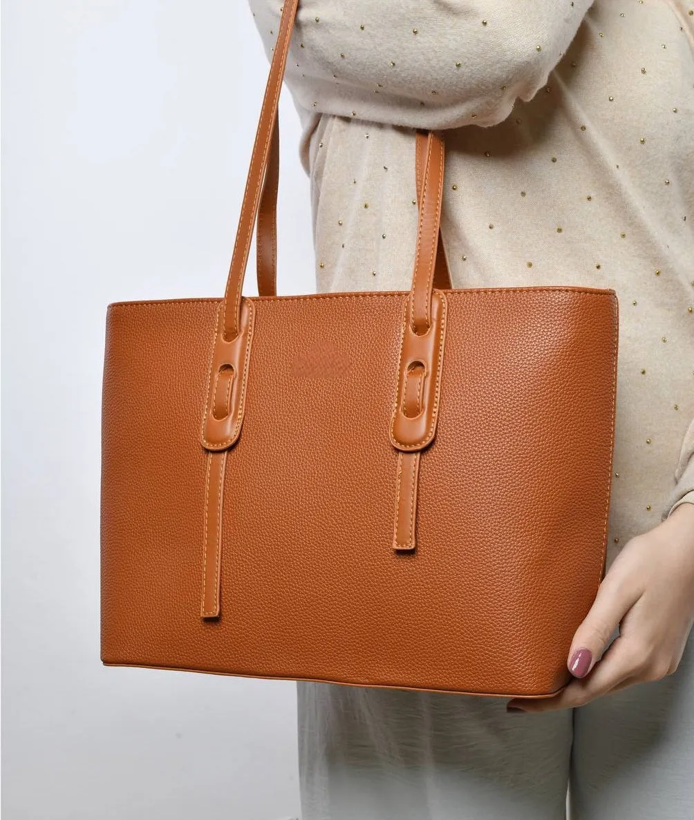 Havana rectangular bag with a simple