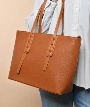 Havana rectangular bag with a simple