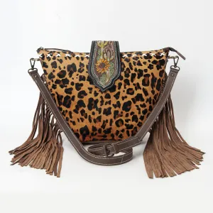 Hazel Jaguar Crossbody Fringe Bag