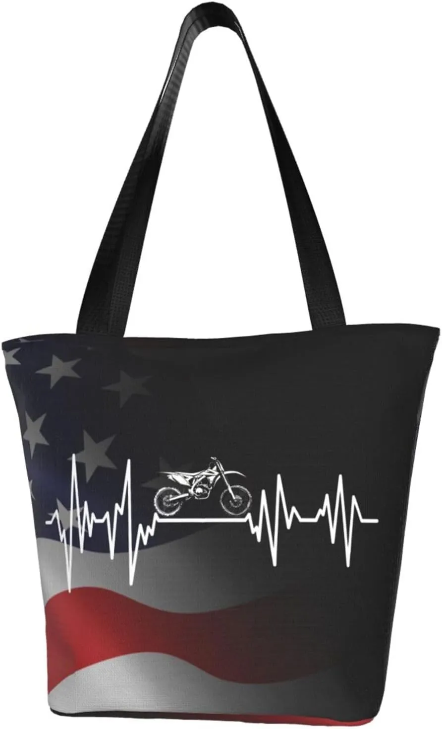 Heartbeat Motorbike Fashion Shoulder Bag Large Capacity For Man Or Woman