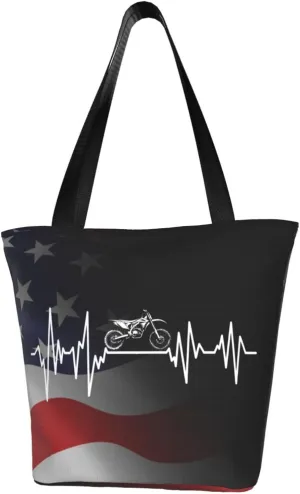 Heartbeat Motorbike Fashion Shoulder Bag Large Capacity For Man Or Woman
