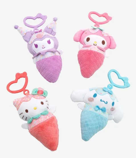 Hello Kitty and Friends Clip-On Plush