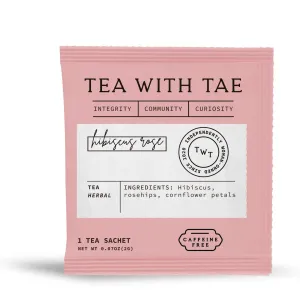 Hibiscus Rose Individually Wrapped Tea Bag