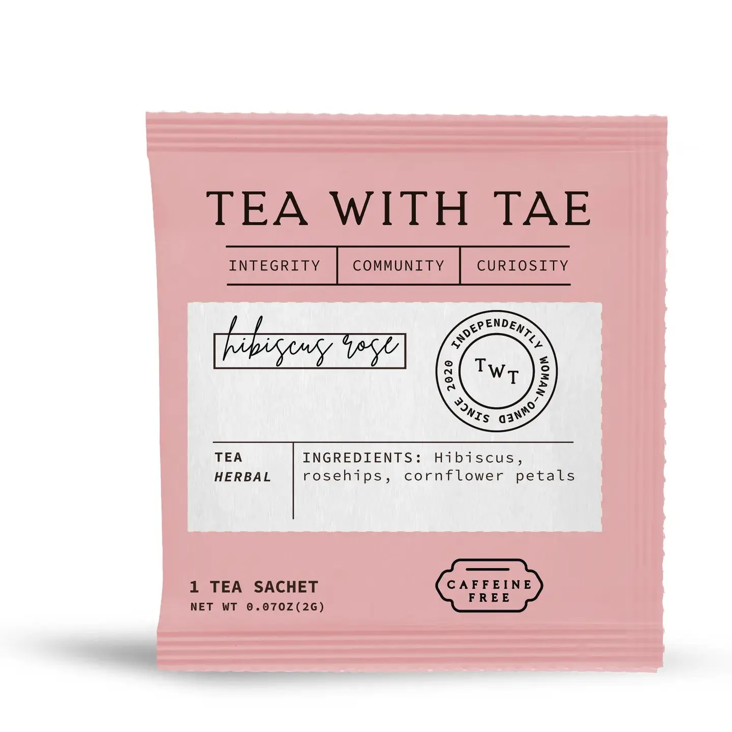 Hibiscus Rose Individually Wrapped Tea Bag