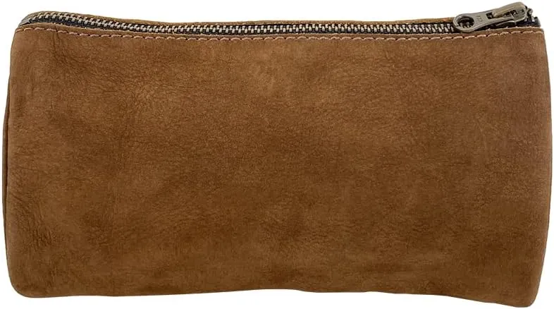Hide & Drink, Travel Dopp Kit for Toiletries, Toiletry Bag, Rustic Handbag, Full Grain Leather, Handmade, Swayze Suede