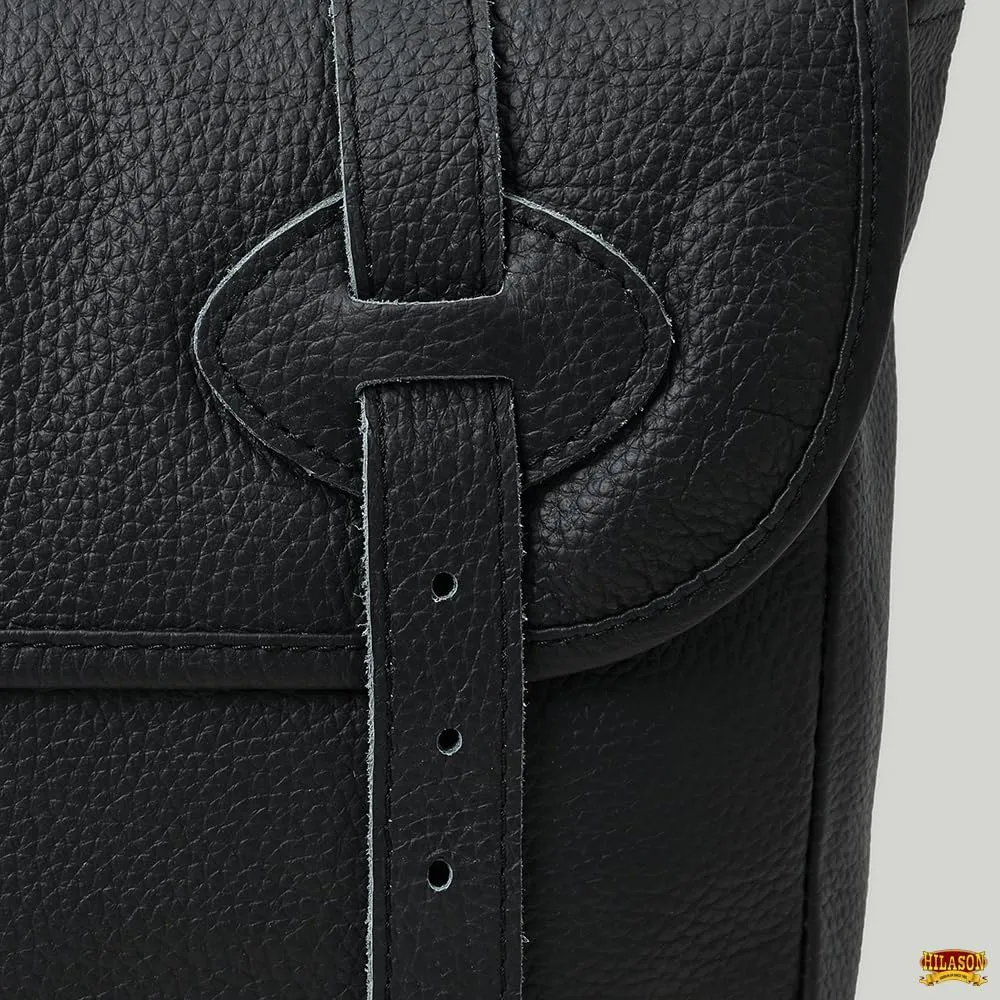 HILASON Soft Leather Horse Saddle Bag Tan | Equestrian Western Leather Saddle Bag | Adjustable Closure Saddle Bag
