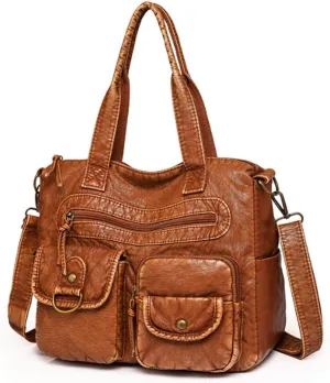 Hobo Handbag and Purses for Women,Top Handle Satchel Purse Tote Shoulder Bags Faux Leather for Ladies