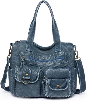 Hobo Handbag and Purses for Women,Top Handle Satchel Purse Tote Shoulder Bags Faux Leather for Ladies