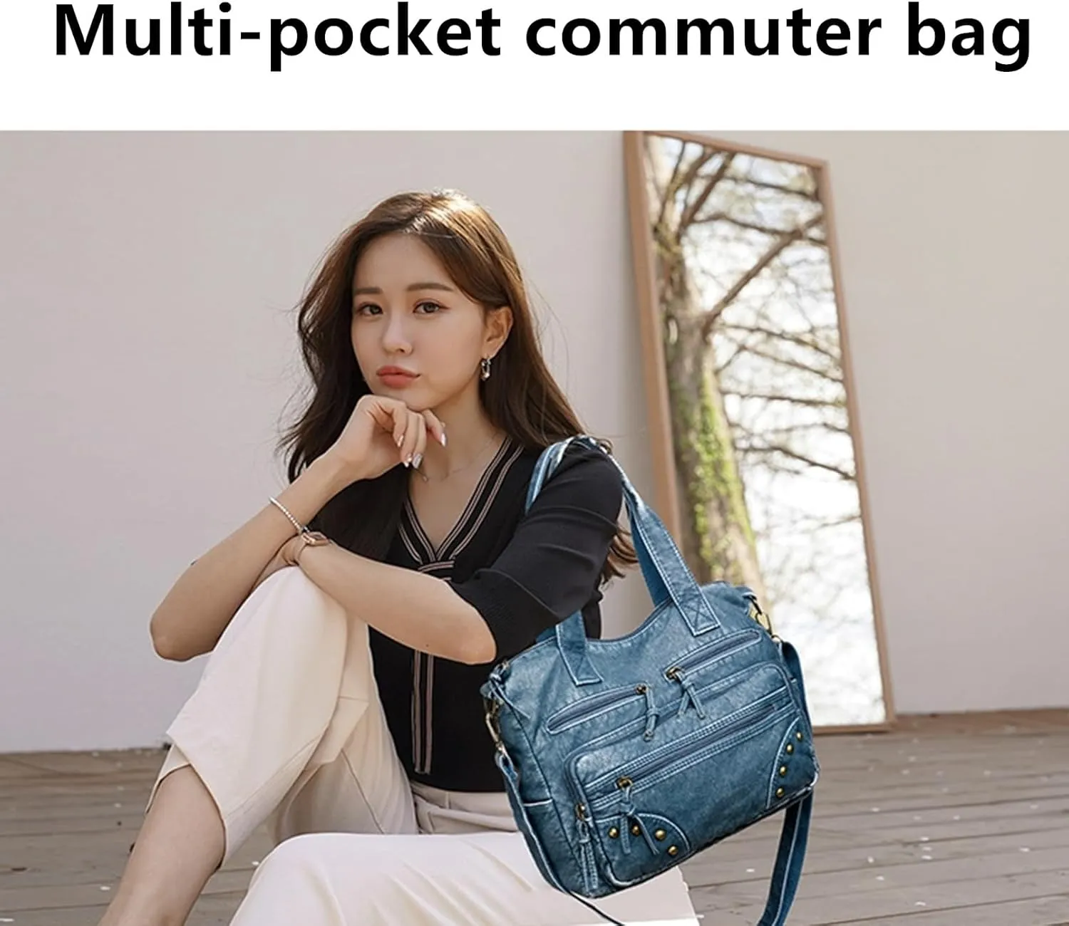 Hobo Handbag and Purses for Women,Top Handle Satchel Purse Tote Shoulder Bags Faux Leather for Ladies