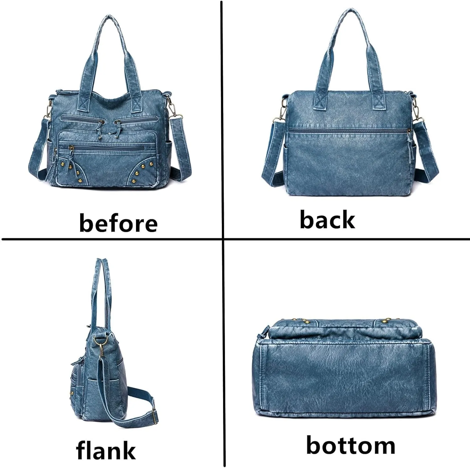 Hobo Handbag and Purses for Women,Top Handle Satchel Purse Tote Shoulder Bags Faux Leather for Ladies